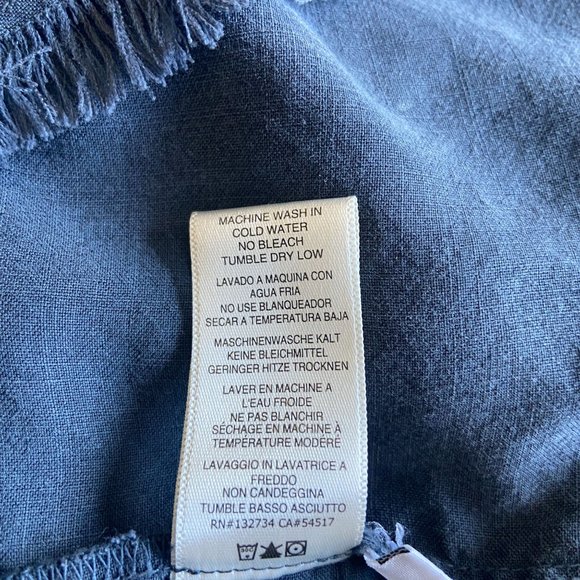 Anthropologie Cloth & Stone Button Down Shirt In Grey Color Sz XS - Picture 6 of 6